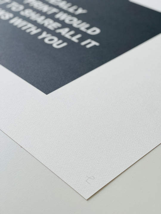 Laure Prouvost: Ideally this print would want to share all it knows with you