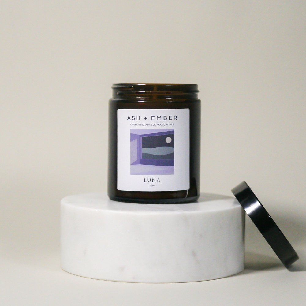 LUNA Ash and Ember 170ml Candle