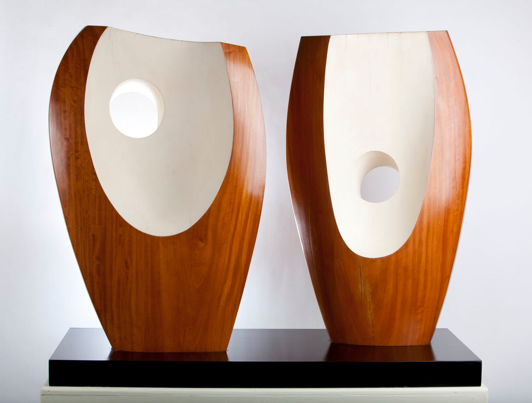Two Forms with White (Greek) Barbara Hepworth Magnet