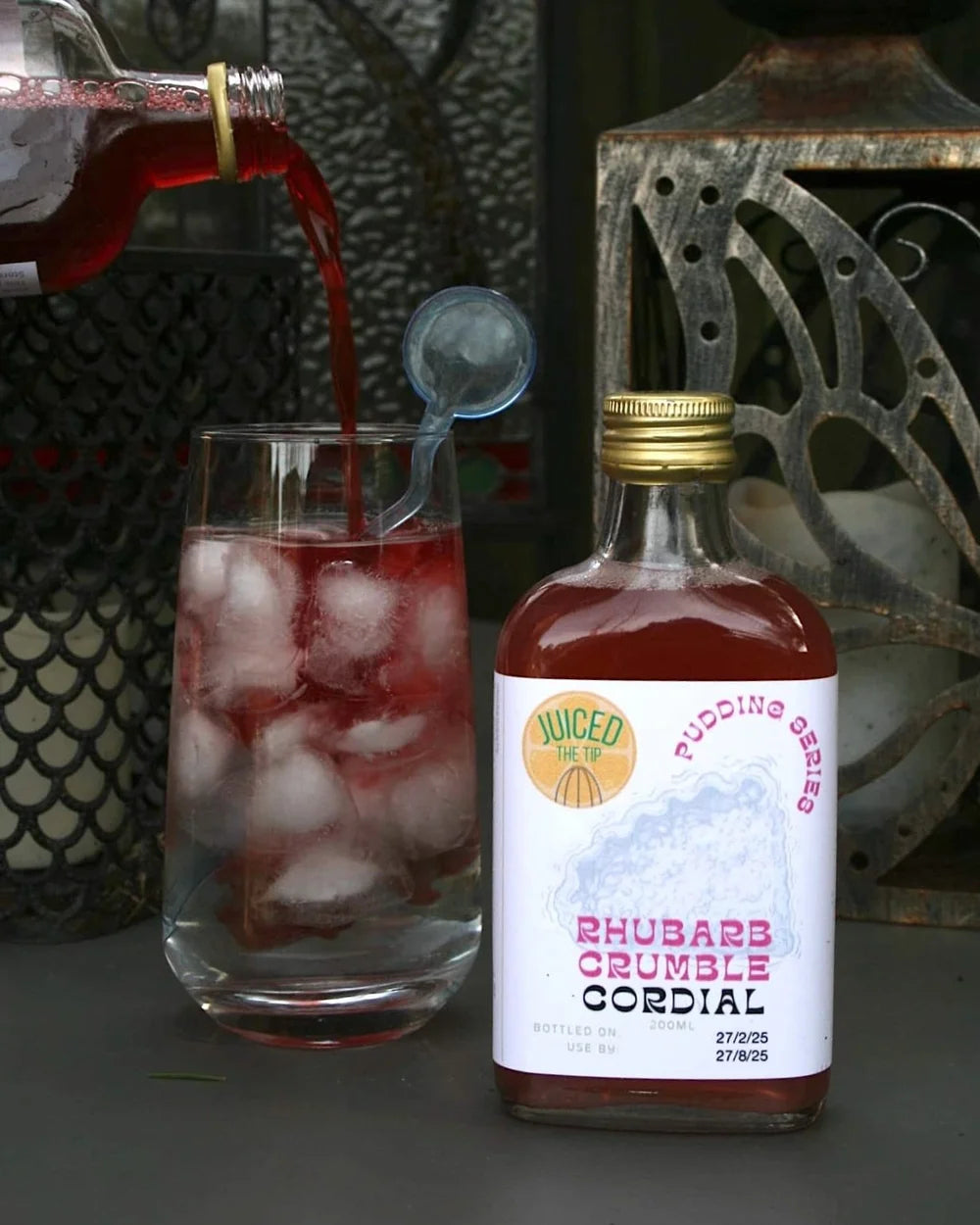 Juiced the Tip Rhubarb Crumble Cordial