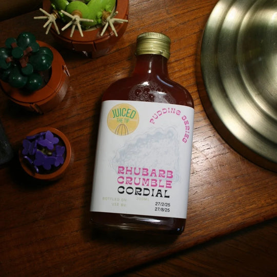 Juiced the Tip Rhubarb Crumble Cordial