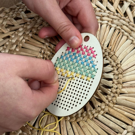 Egg Cross stitch decoration by Cotton Twist