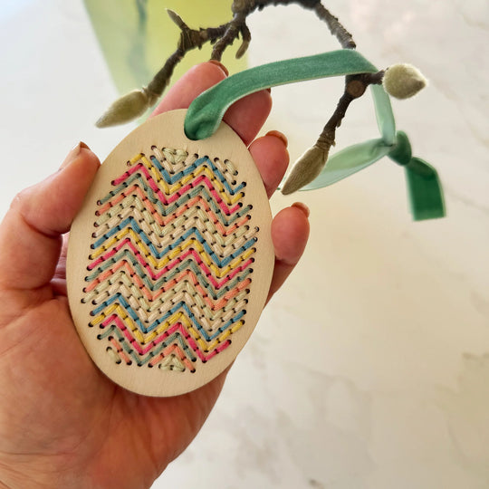 Egg Cross stitch decoration by Cotton Twist