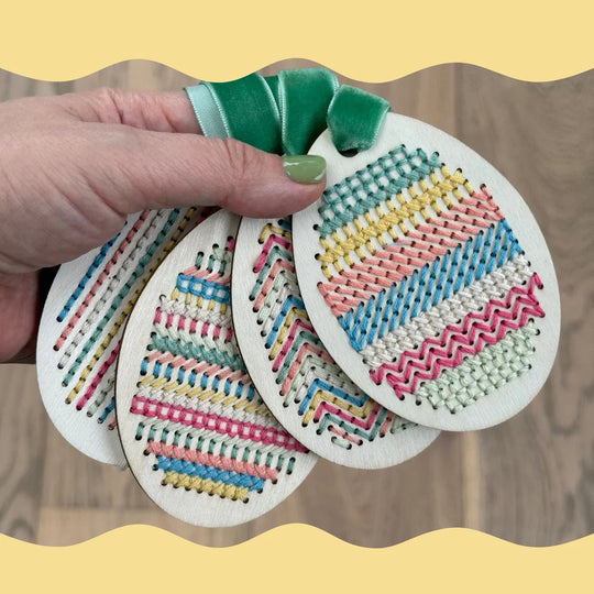 Egg Cross stitch decoration by Cotton Twist