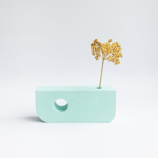 Hepworth Block Vase, Green Stackable Long