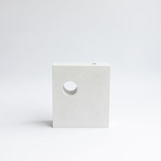 Hepworth Block Vase, Light Grey