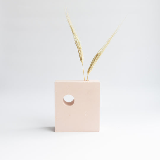 Hepworth Block Vase, Pink
