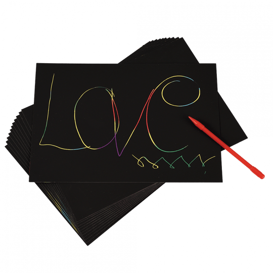 Rainbow scratch art kit