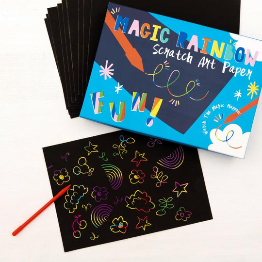 Rainbow scratch art kit