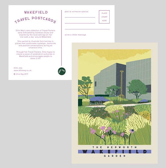 Hepworth Garden Postcard by Ellie Way