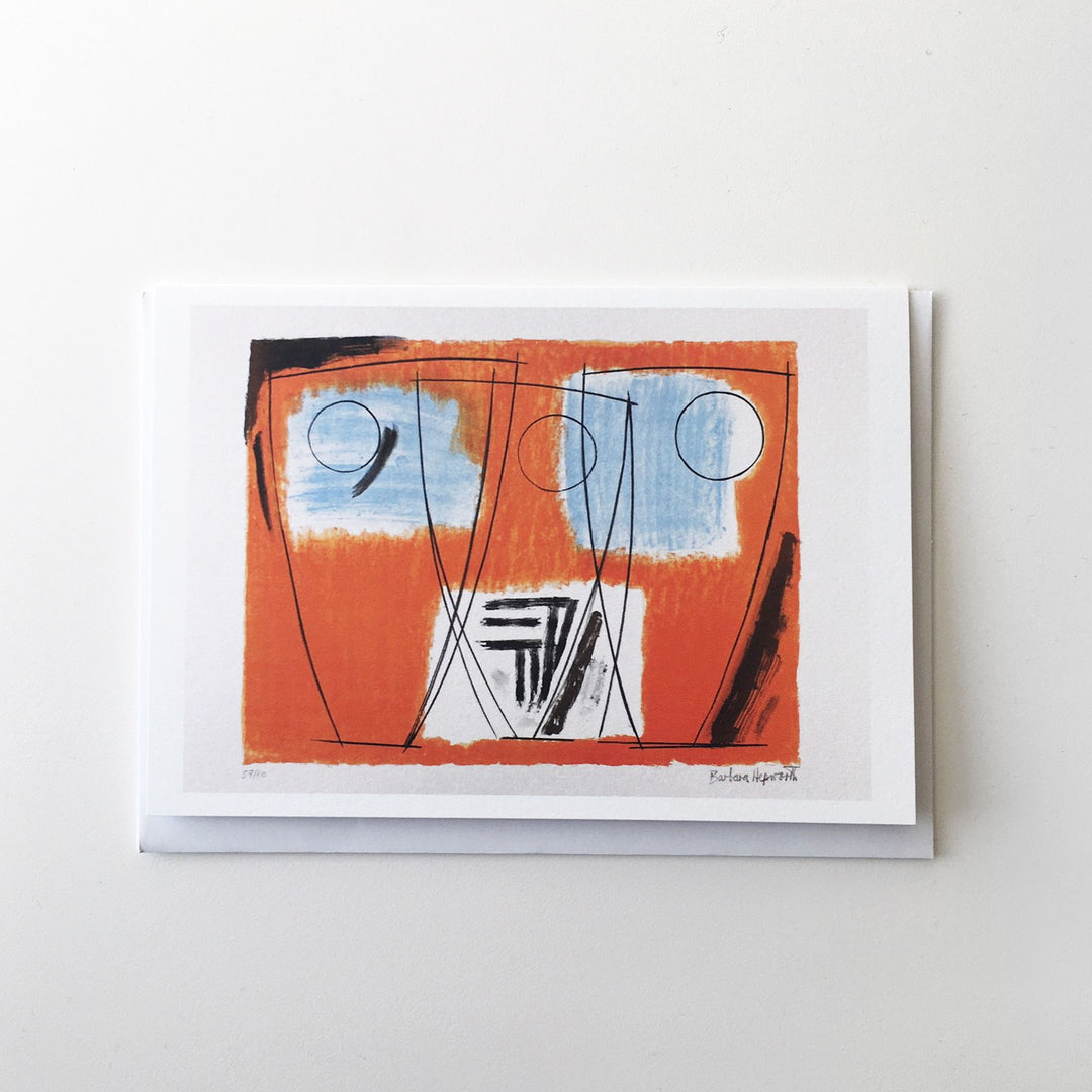Three Forms by Barbara Hepworth Greetings Card