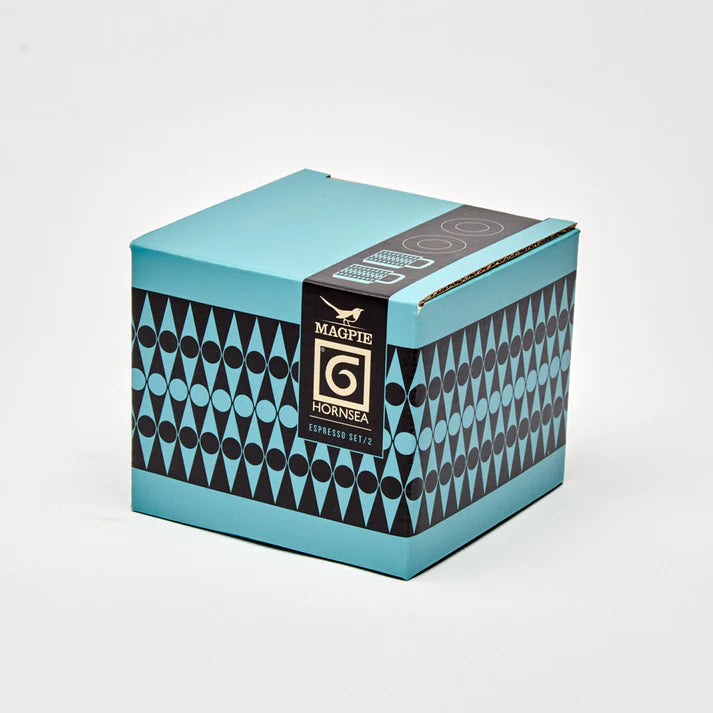 Hornsea Espresso Set of 2 - Geo Teal