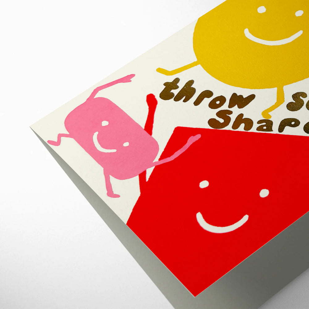 Happy Shapes Greetings Card