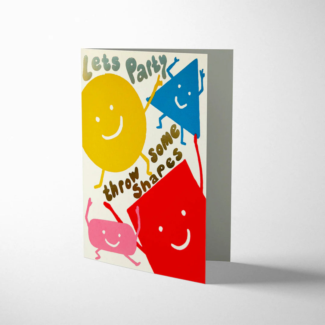 Happy Shapes Greetings Card