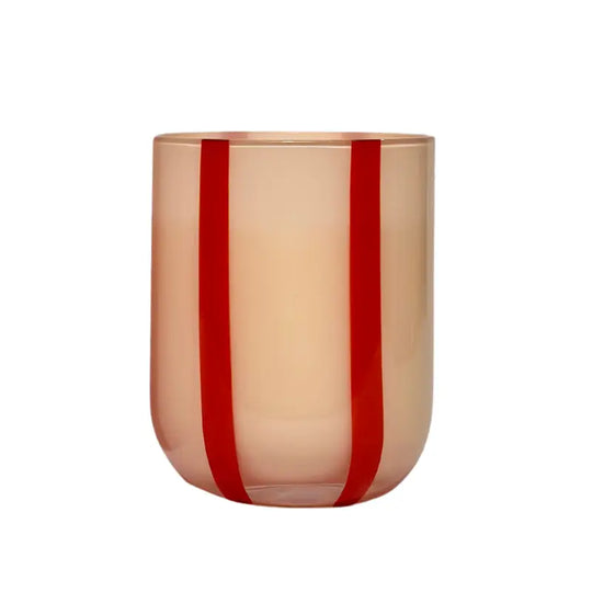 Atina Glassware in Pink & Red
