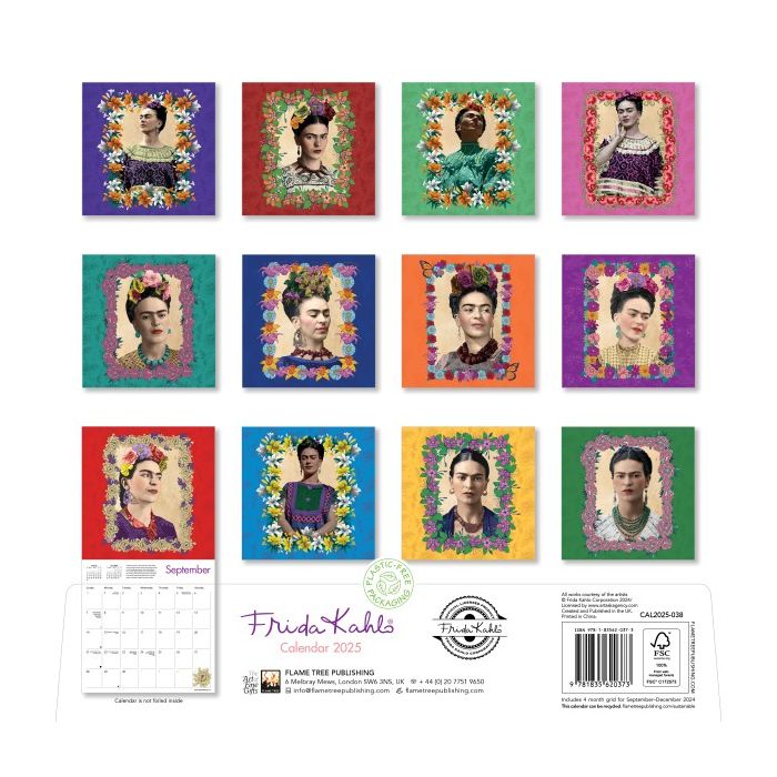 Frida Kahlo 2025 Calendar