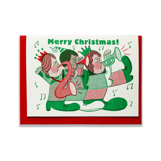 Christmas Band Card by Rebecca Buchanan