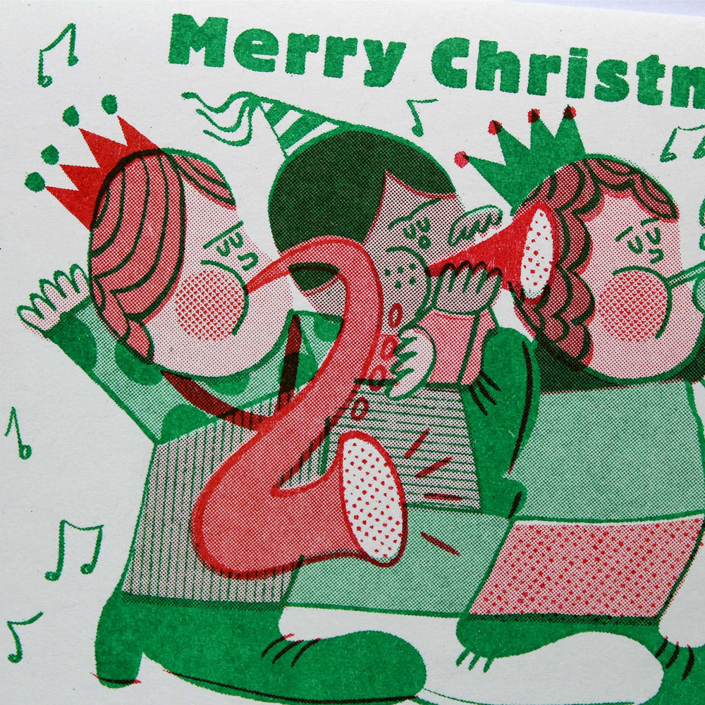 Christmas Band Card by Rebecca Buchanan