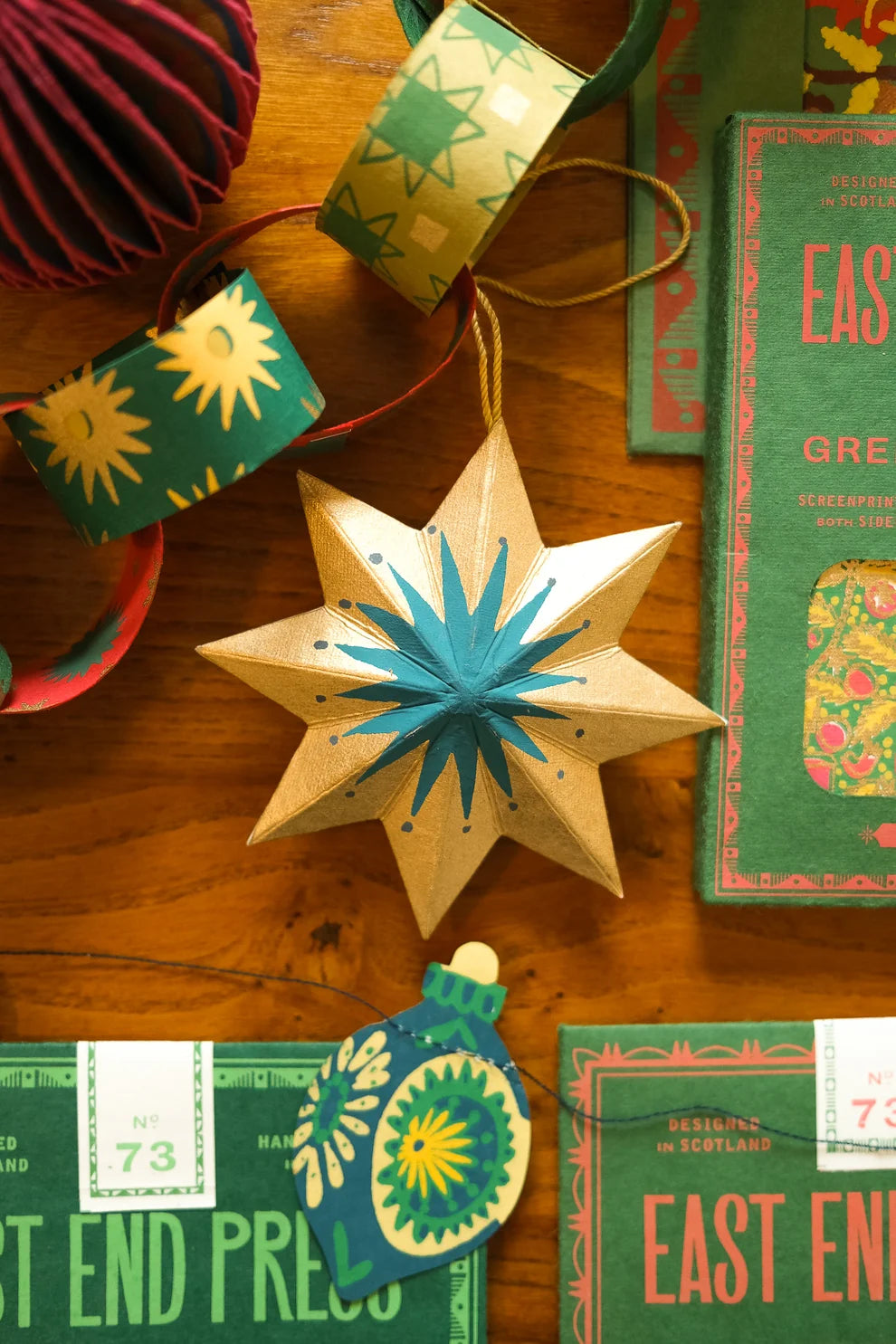 Golden Star Decoration by East End Press