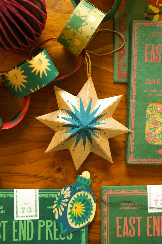 Golden Star Decoration by East End Press