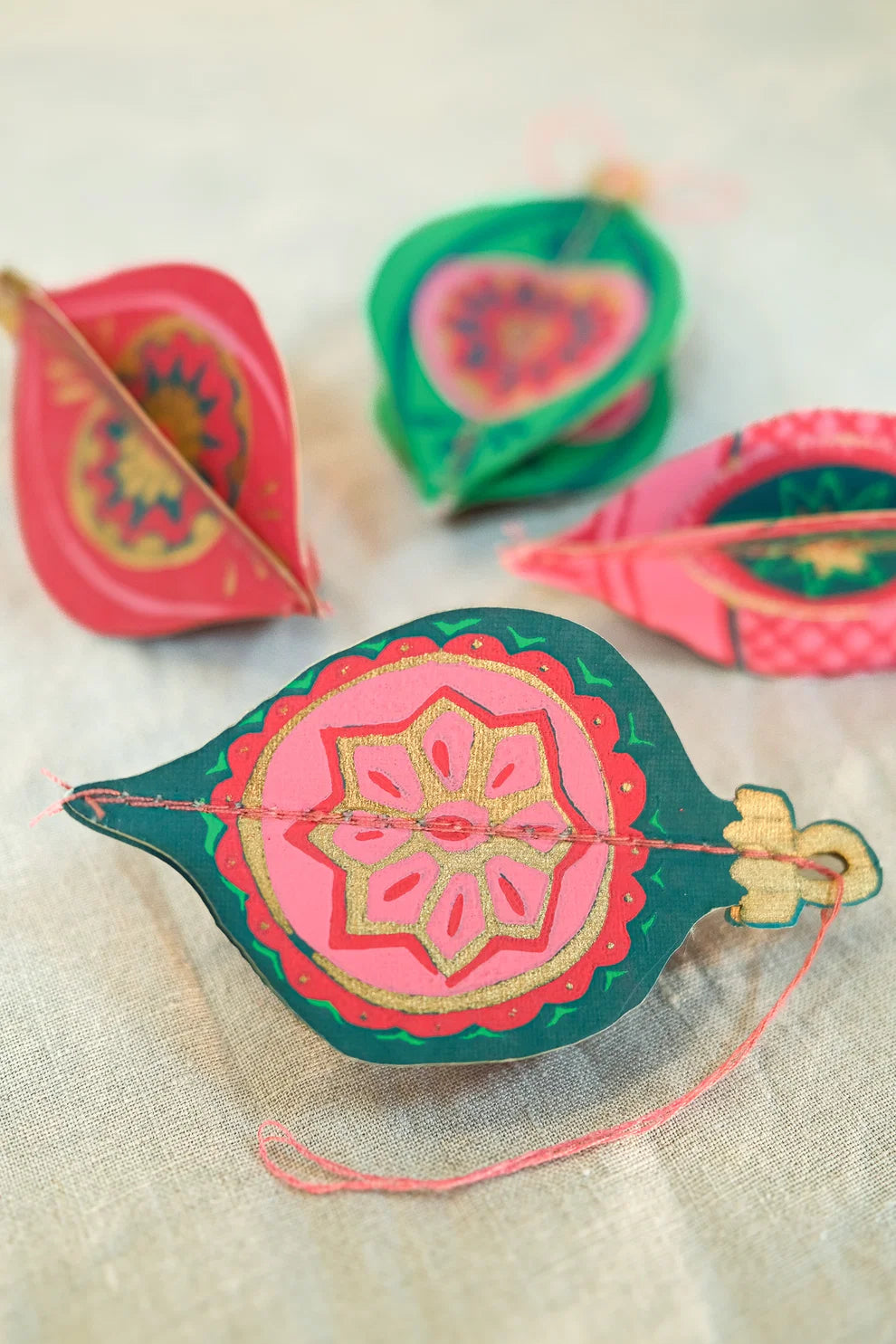 Baubles Paper Ornaments by East End Press