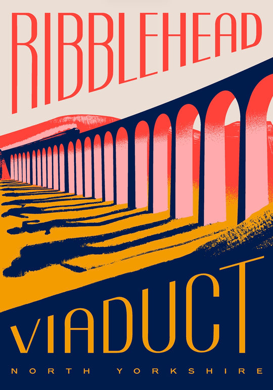 Ribblehead Viaduct Greetings Card by Tall Paul Kelly