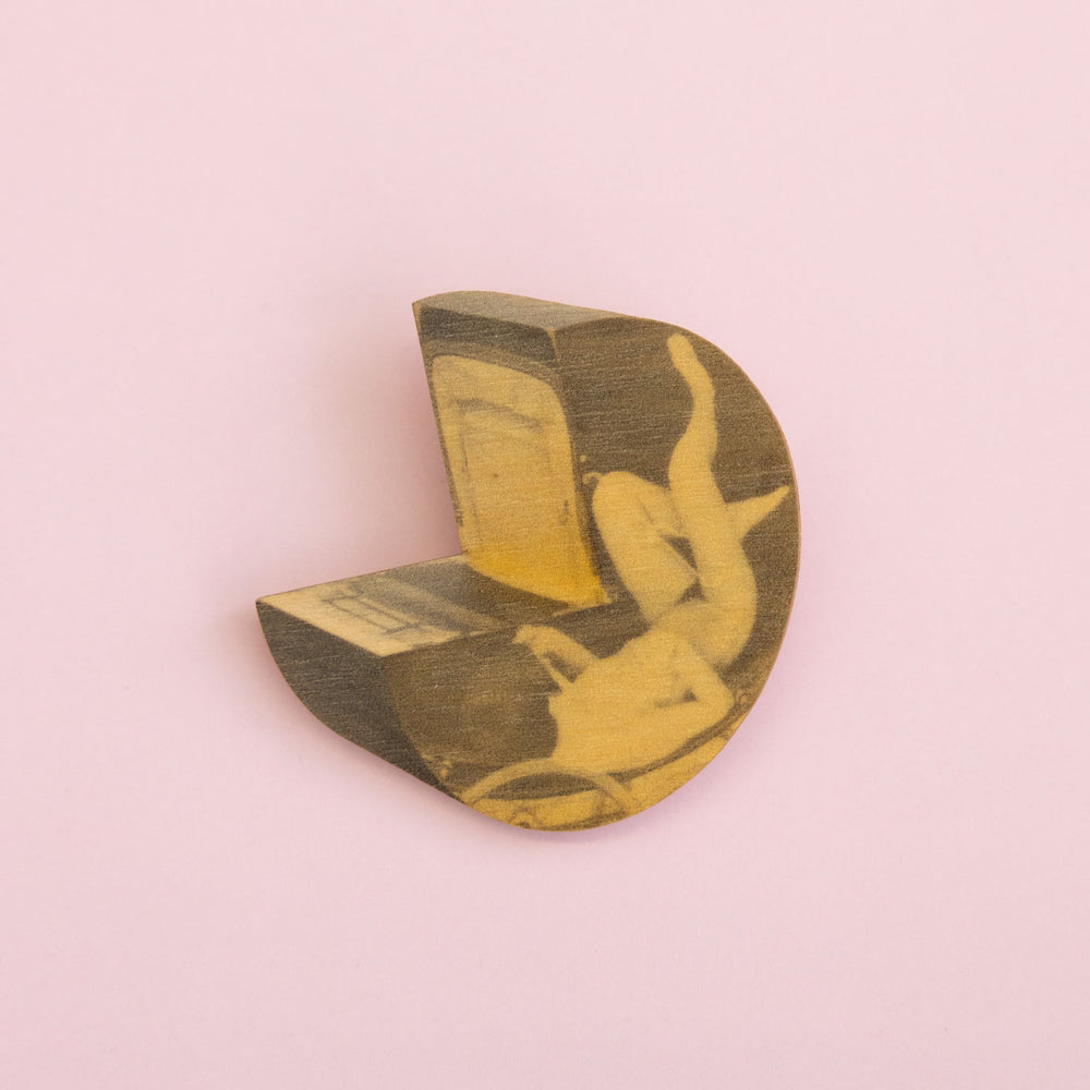 Tatty Devine X Helen Chadwick Ego Geometria Sum 3; Pram Brooch