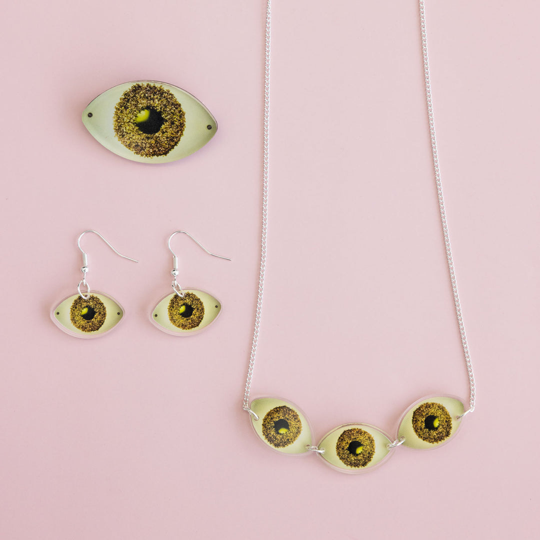 Tatty Devine X Helen Chadwick Eat Me Eyes Brooch