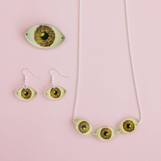 Tatty Devine X Helen Chadwick Eat Me Eyes Brooch