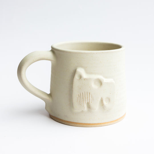 The Hepworth Wakefield Cream Mug by Little Wren Pottery