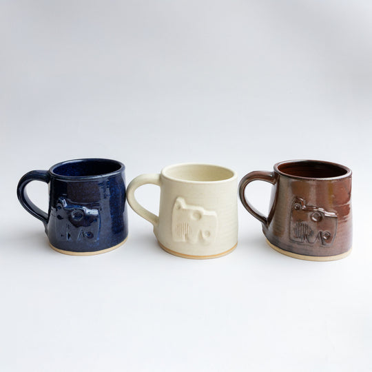 The Hepworth Wakefield Blue Mug by Little Wren Pottery