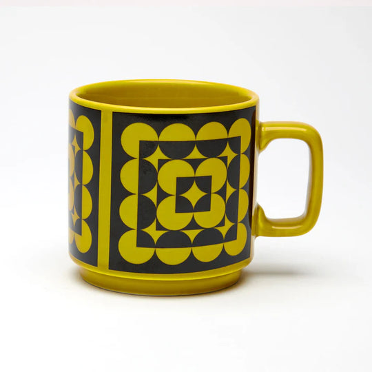 Hornsea Mug Squarcles Chartreuse