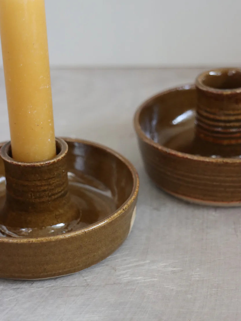 Candle Holder in Umber by Hannah Burgess