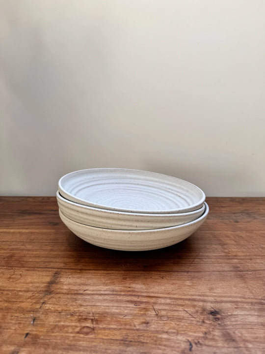 Pasta bowl in Shino by Lucy Rutter