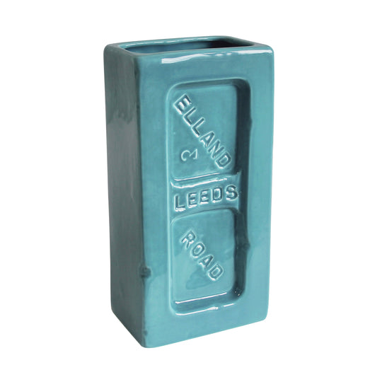 Leeds Turquoise Brick Vase