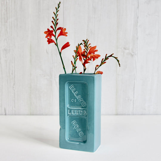 Leeds Turquoise Brick Vase