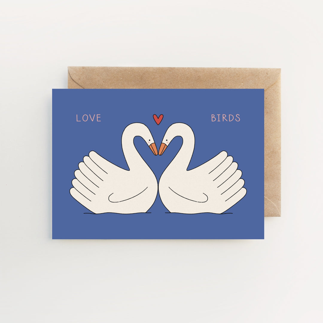 Love Birds Card by Hollie Fuller