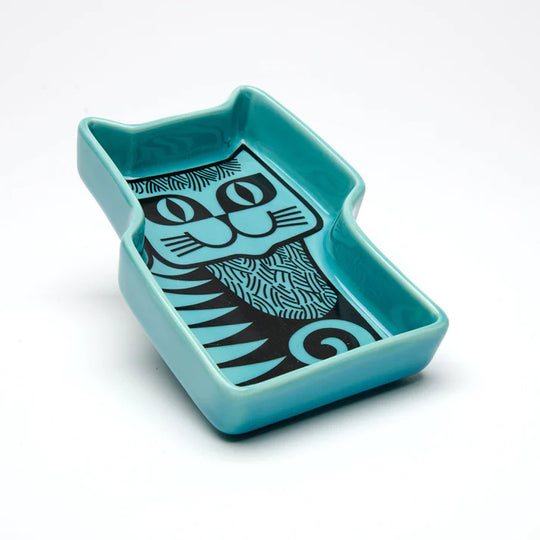 Hornsea Cat Trinket Dish - Teal