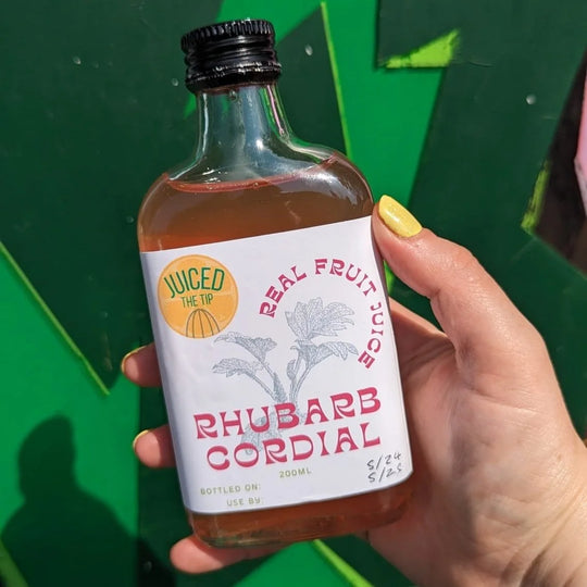 Juiced the Tip Rhubarb Cordial