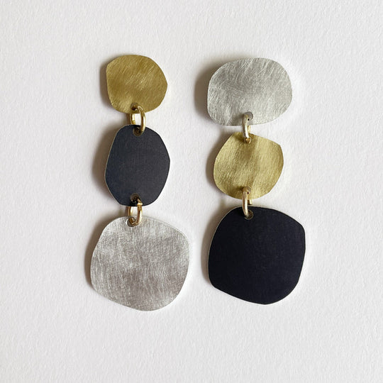 Pebble Earrings by Tom Pigeon