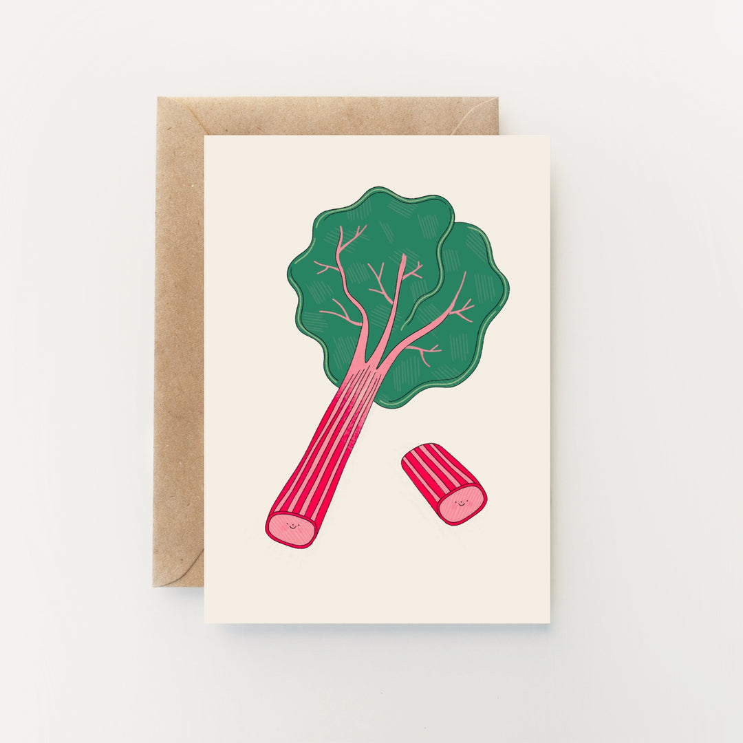 Rhubarb Card by Hollie Fuller