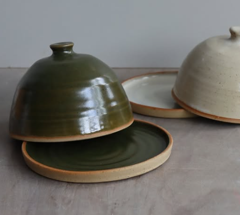 Butter Dish in Moss by Hannah Burgess
