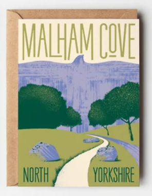 Malham Cove Greetings Card by Tall Paul Kelly