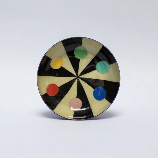 Small round Enamel Tray by Roomy Town, Benson's Colour Hexagon