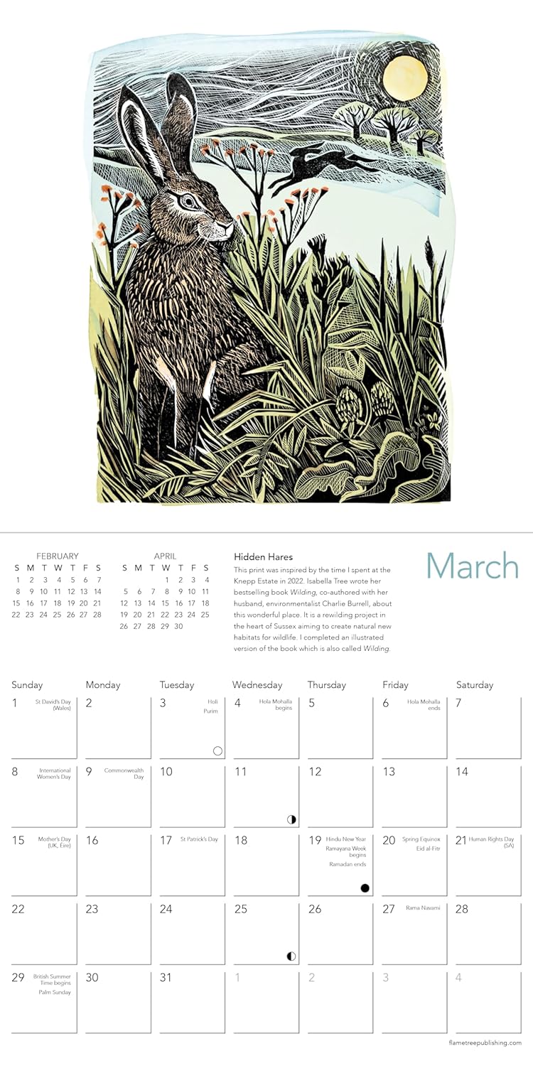 2026 Angela Harding Mini Wall Calendar