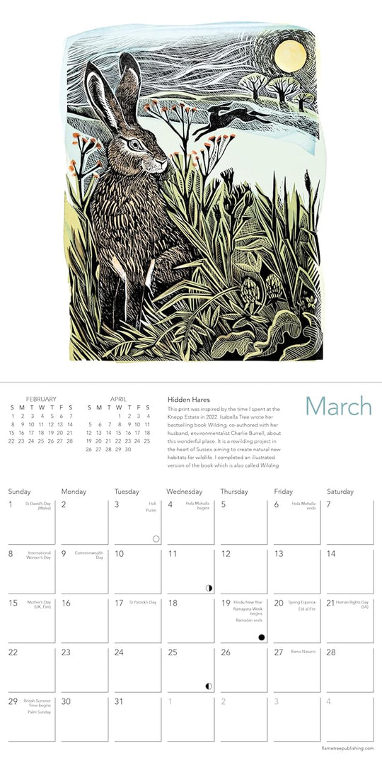 2026 Angela Harding Mini Wall Calendar