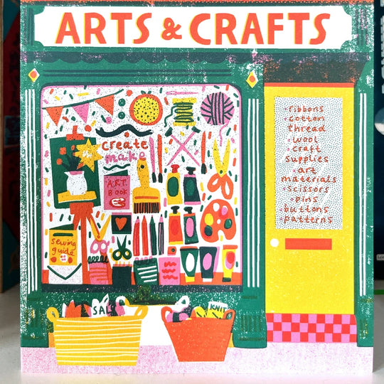 Art Shop Shaped Card
