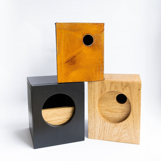 Nestbox Small Birds Circle Natural