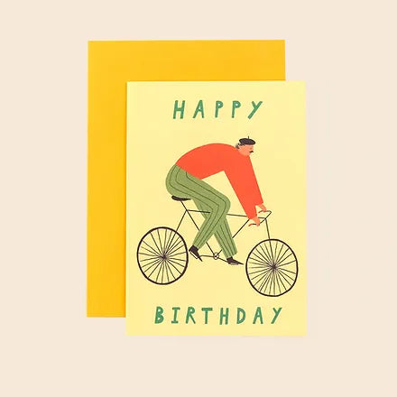 HBD Cyclist Greetings Card