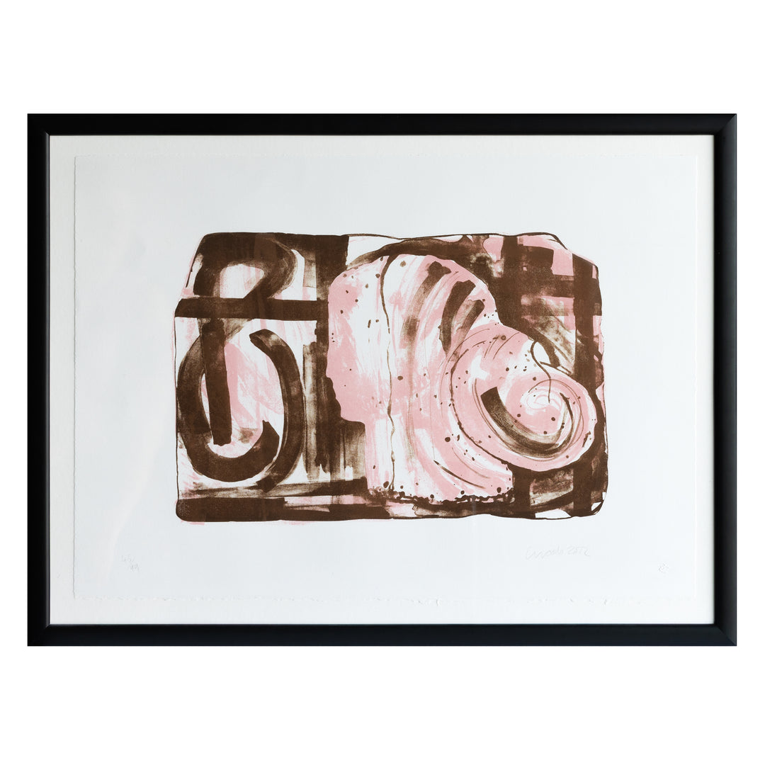 Clare Woods: Bobby Diamond, framed edition in black